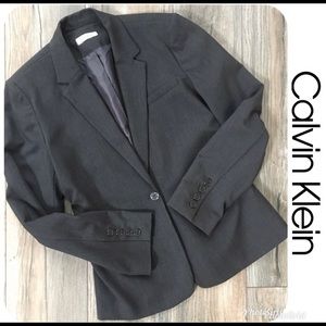 CALVIN KLEIN Lined Blazer Sz S Orig $195!
